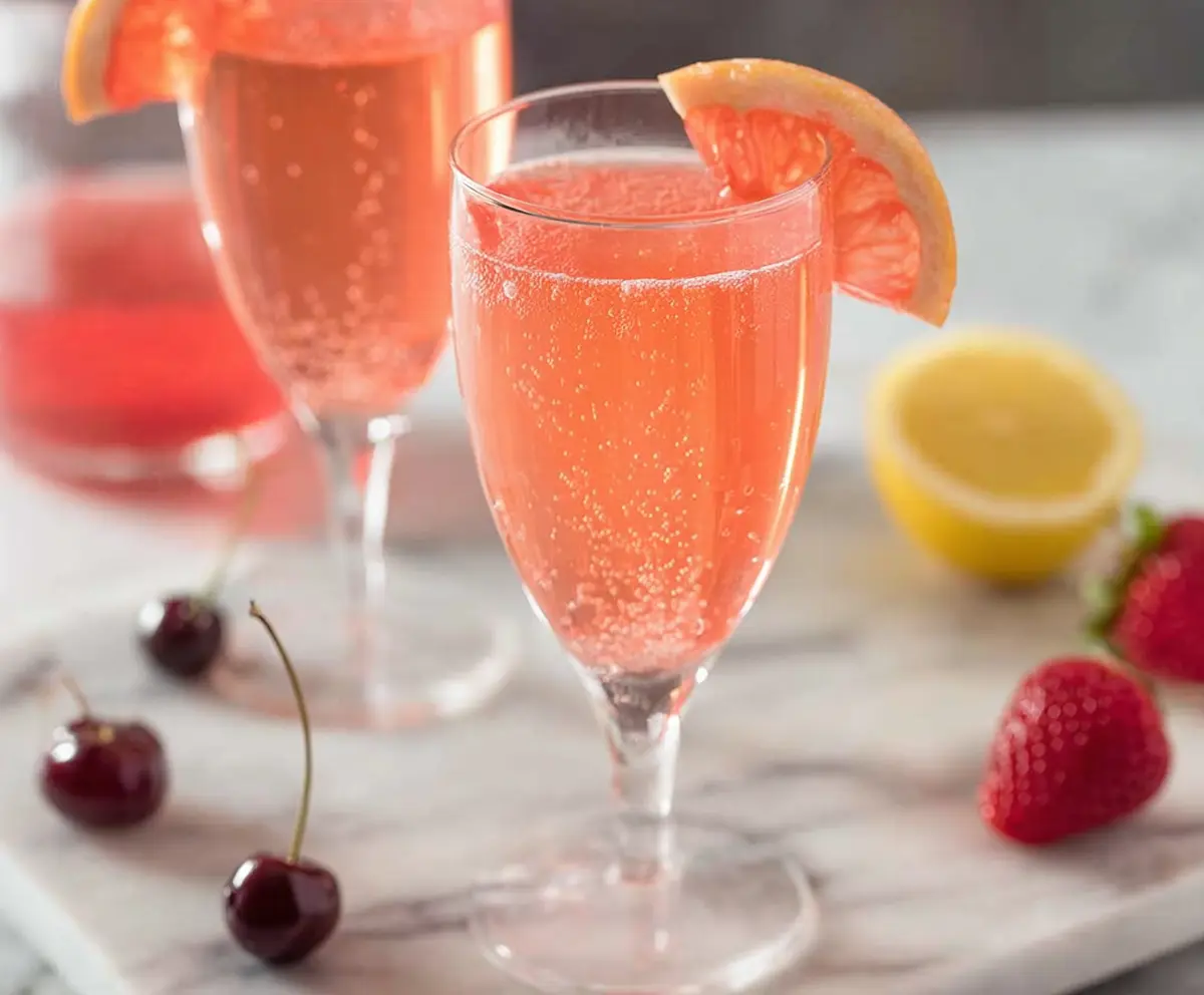 Pink Champagne Cocktail