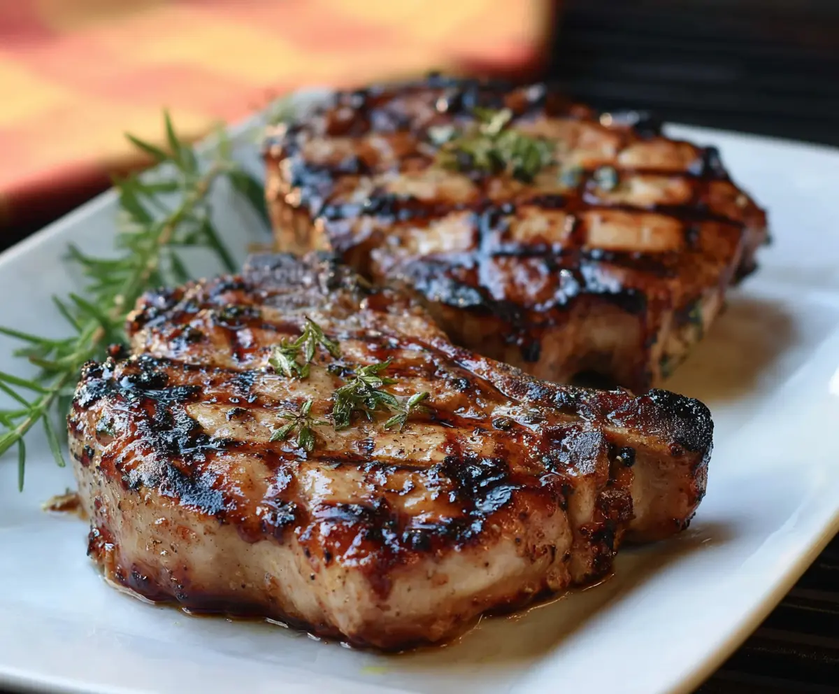 Succulent Grilled Hickory Pork Chops