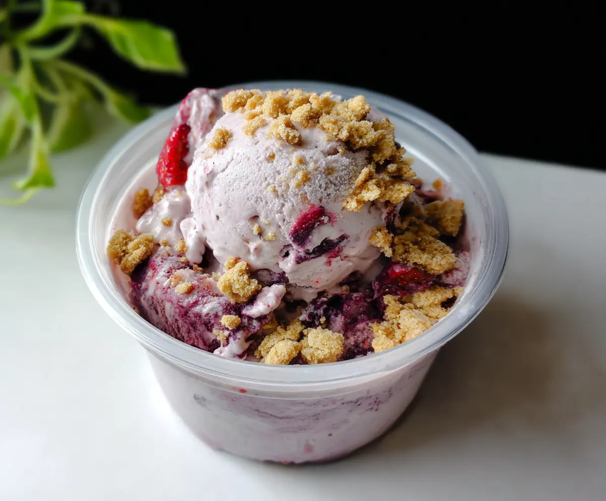 Berry Crumble Ice Cream