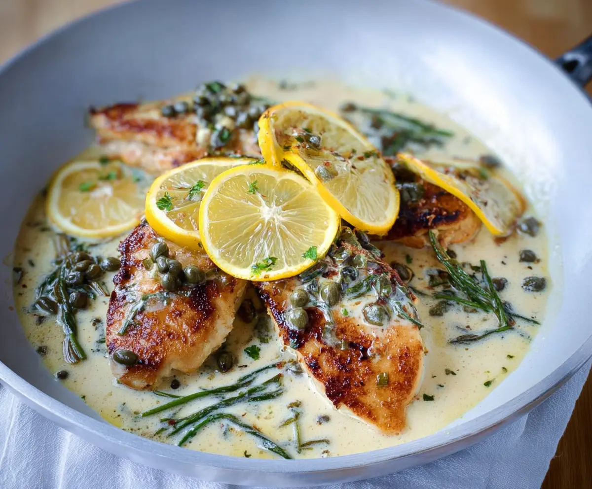 Creamy Lemon Caper Chicken