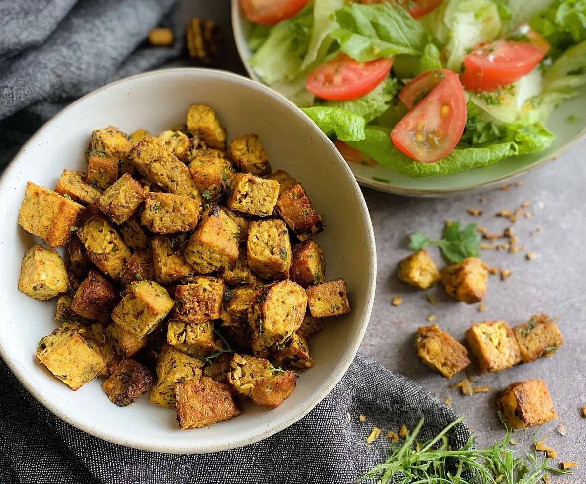 Herby Plantain Croutons