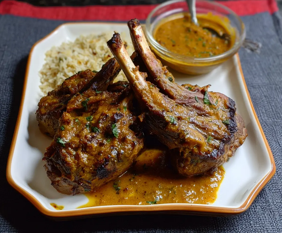Instant Pot Curried Rack of Lamb