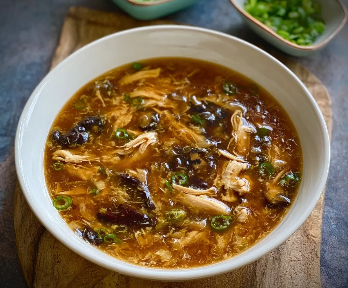 Instant Pot Hot and Sour Chicken Soup
