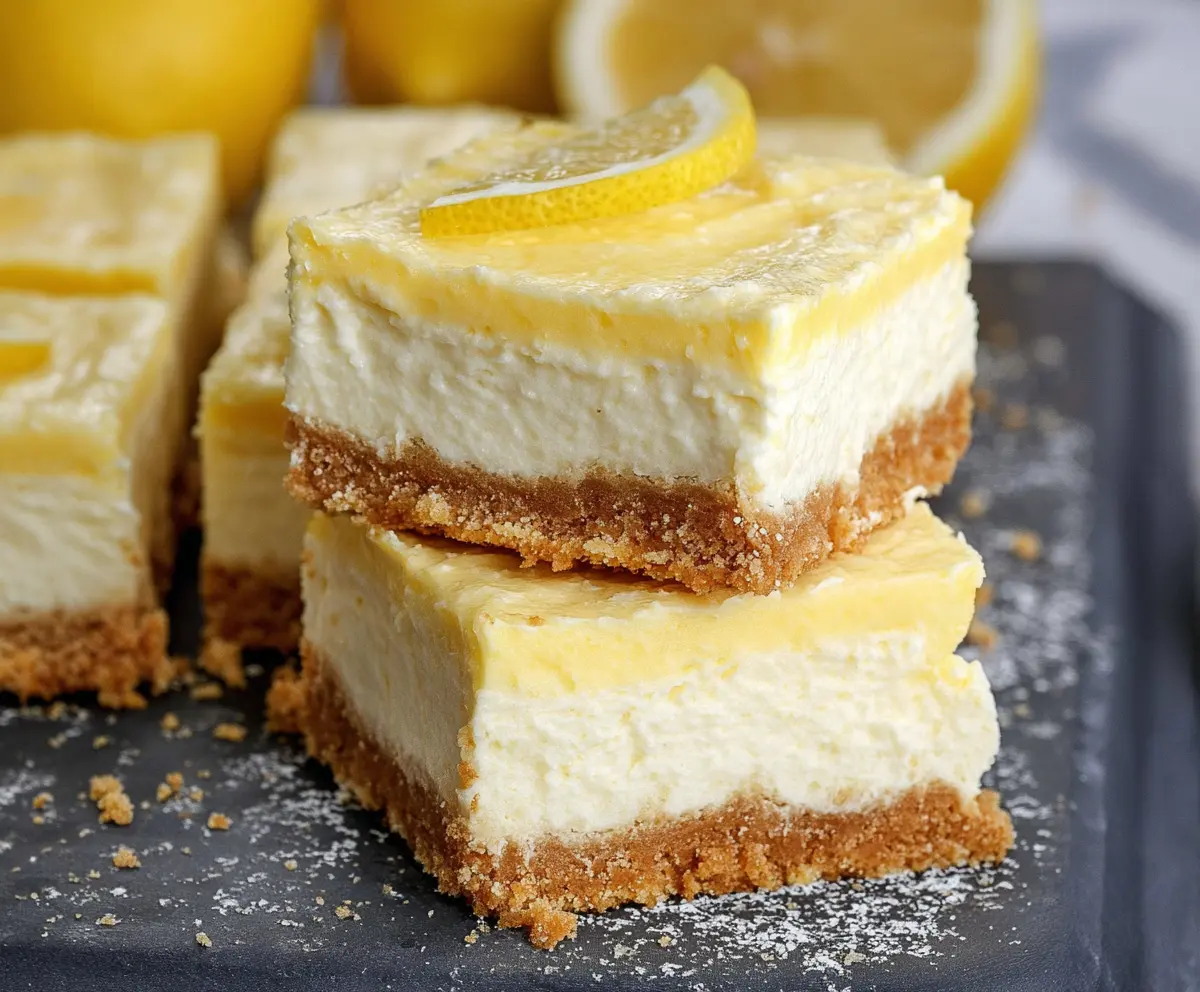 Keto Lemon Cheesecake Bars