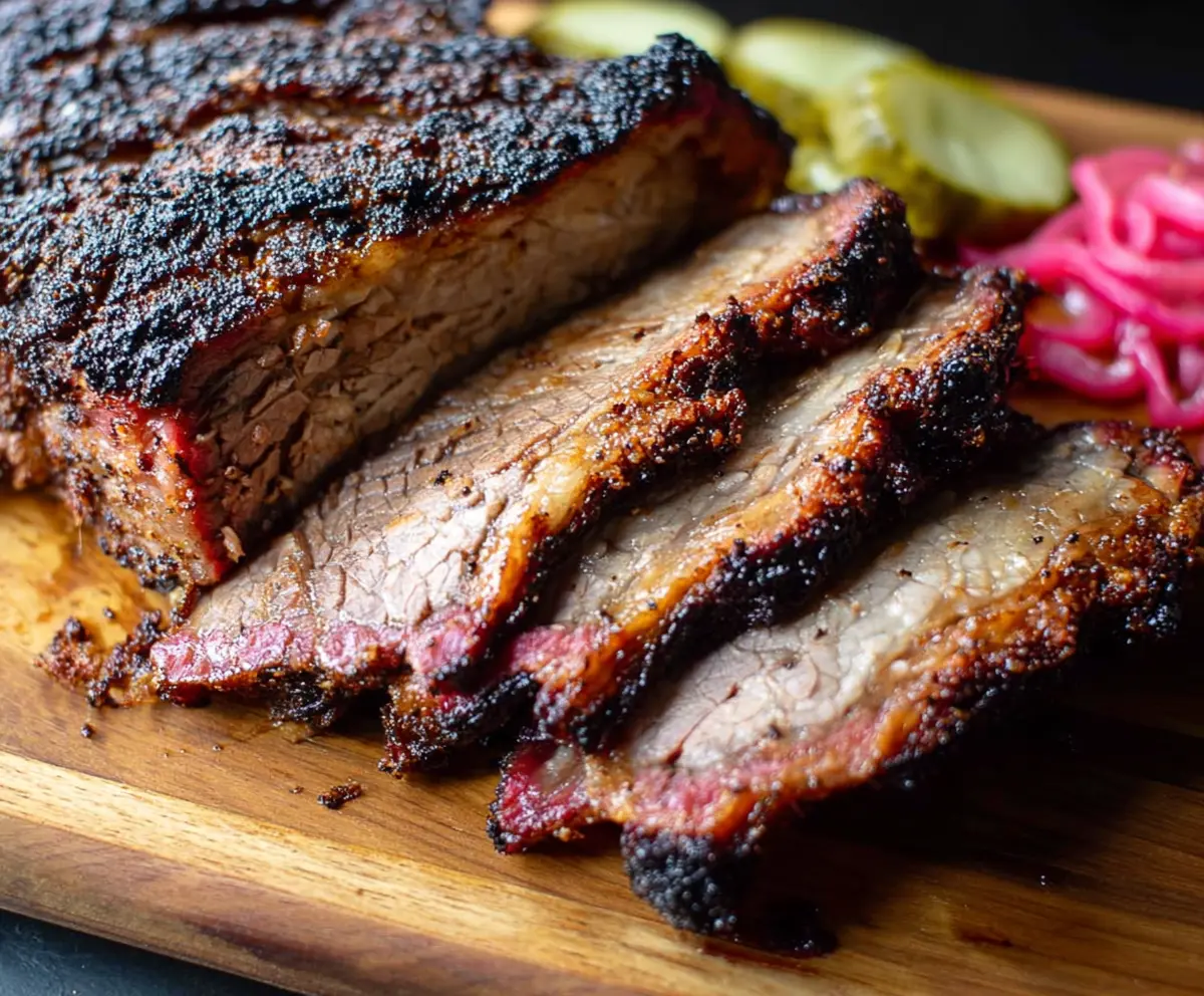 Juicy smoked beef chuck roast cooked Texas style with a flavorful crust and tender interior.