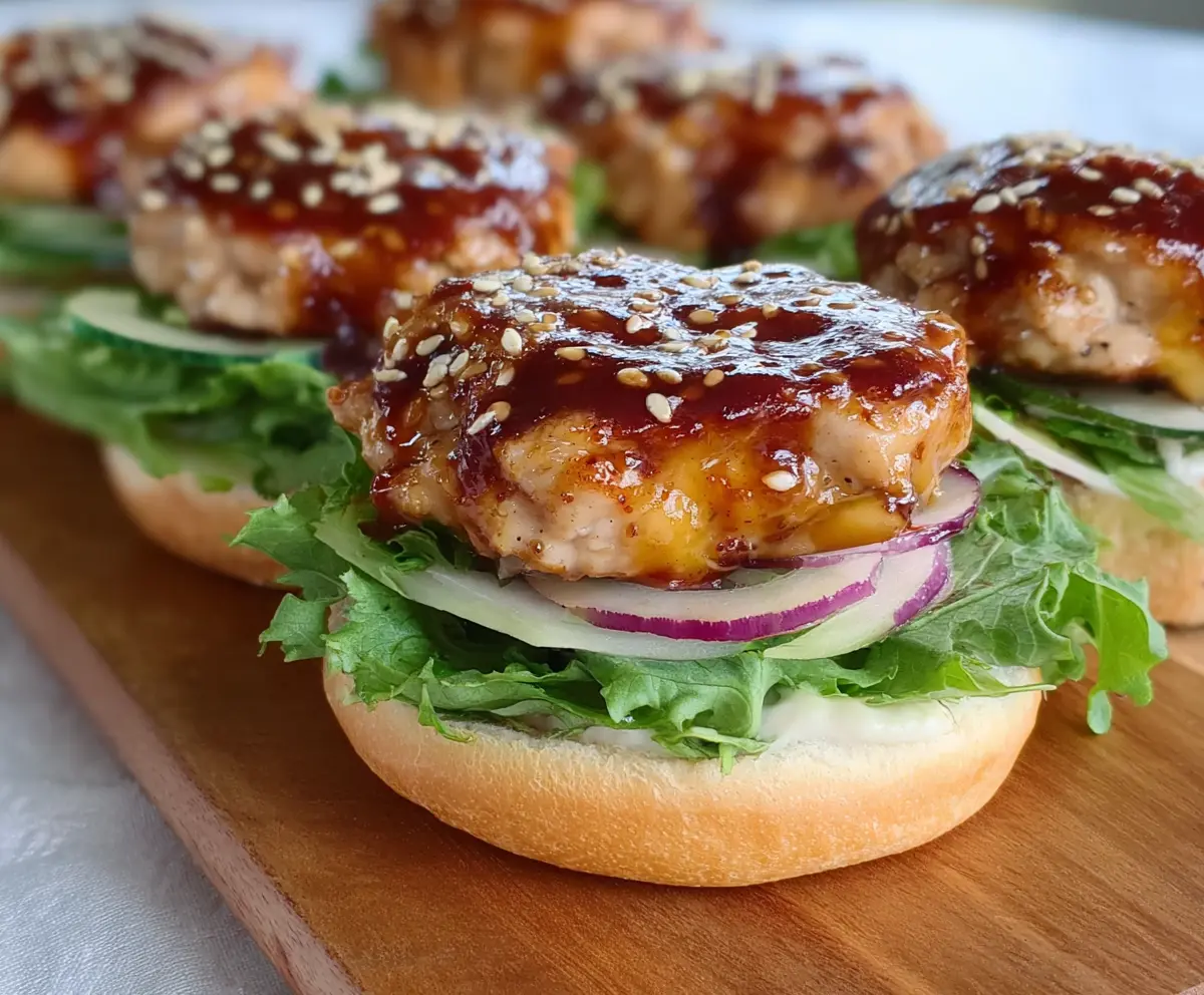 Teriyaki Chicken Burgers