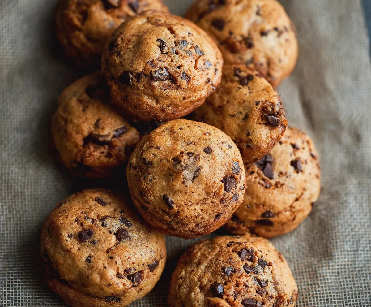 Delicious Vietnamese Cinnamon Chocolate Chip Cookies fresh out of the oven, showcasing their golden-brown perfection and melty chocolate chips.