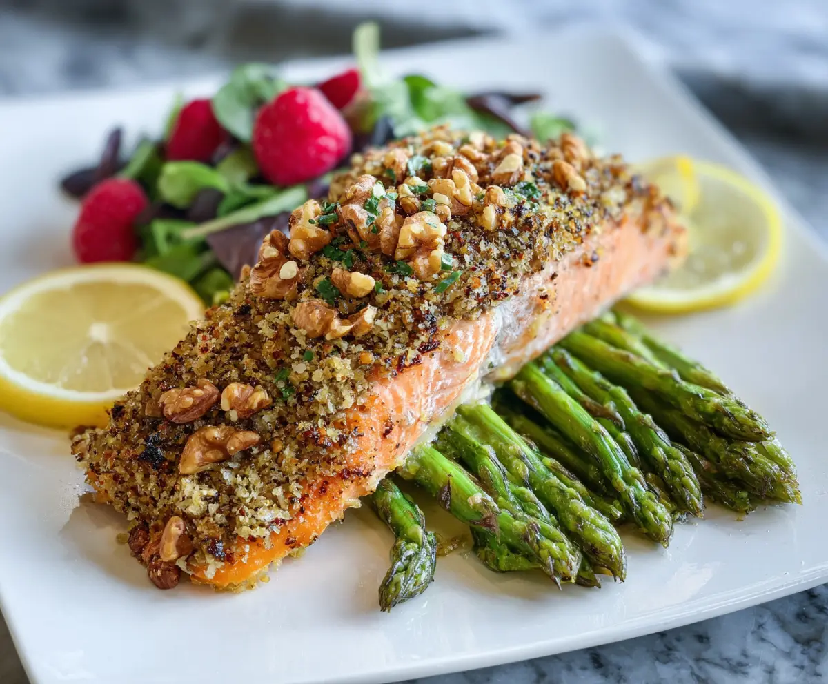 Walnut Crusted Salmon