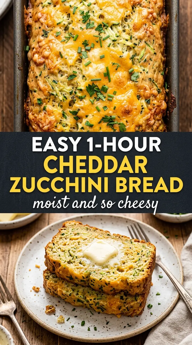 Quick Cheddar Zucchini Bread savory moist cheddar