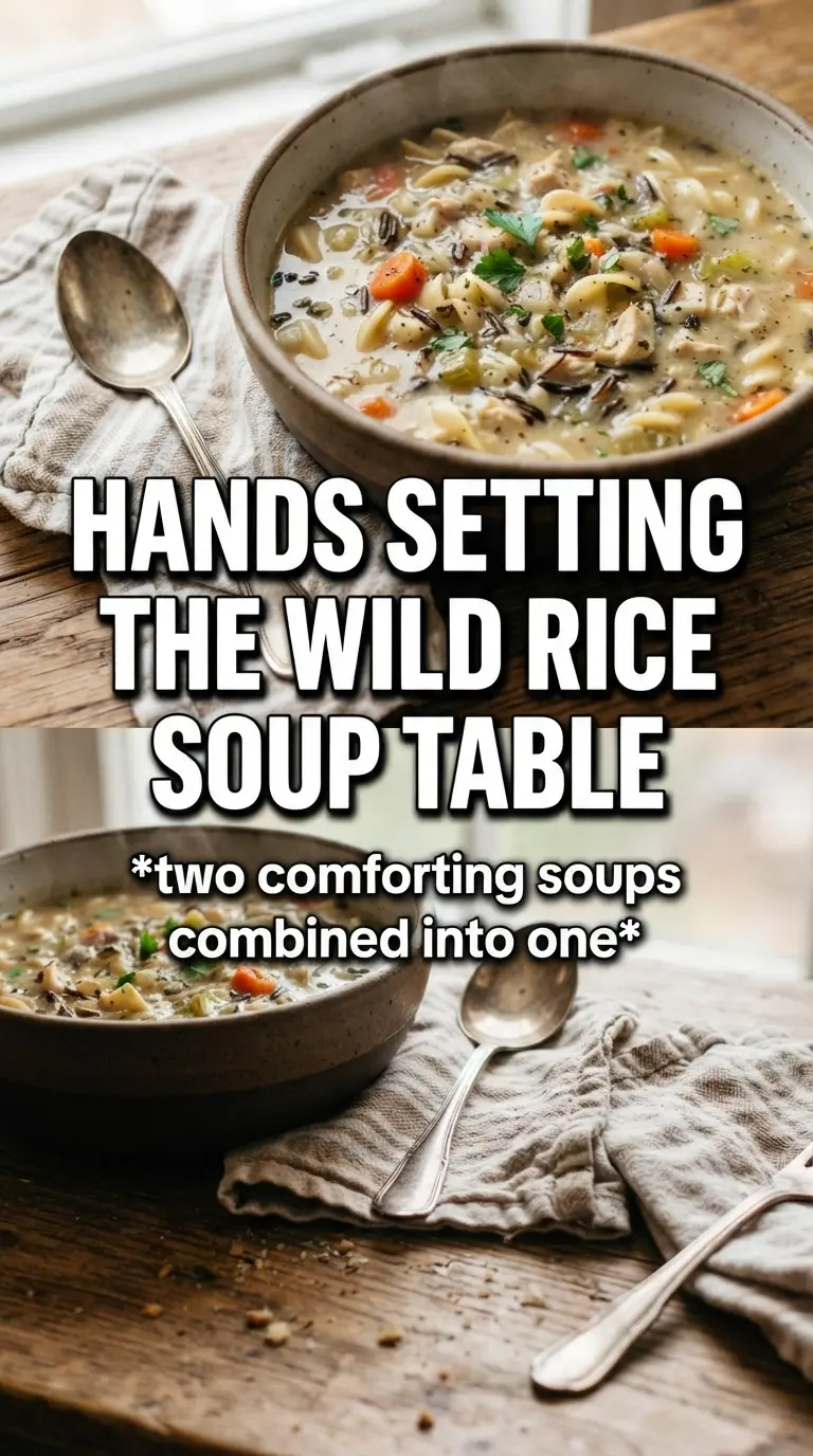 Chicken noodle and wild rice soup creamy golden broth