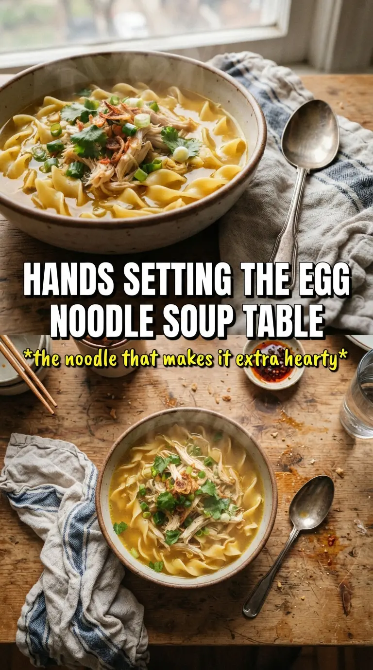 Chicken Noodle Soup With Egg Noodles brothy comforting dill