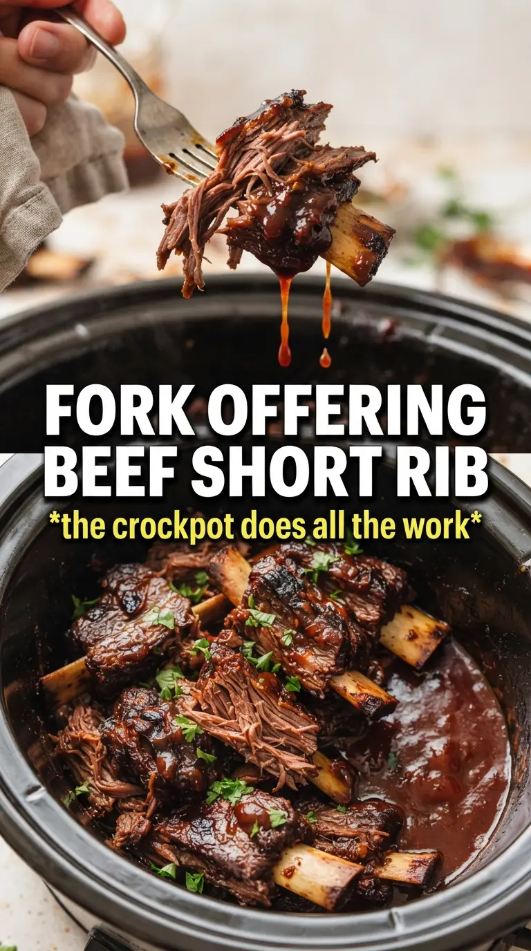 Crockpot Beef Short Ribs rich tender braised