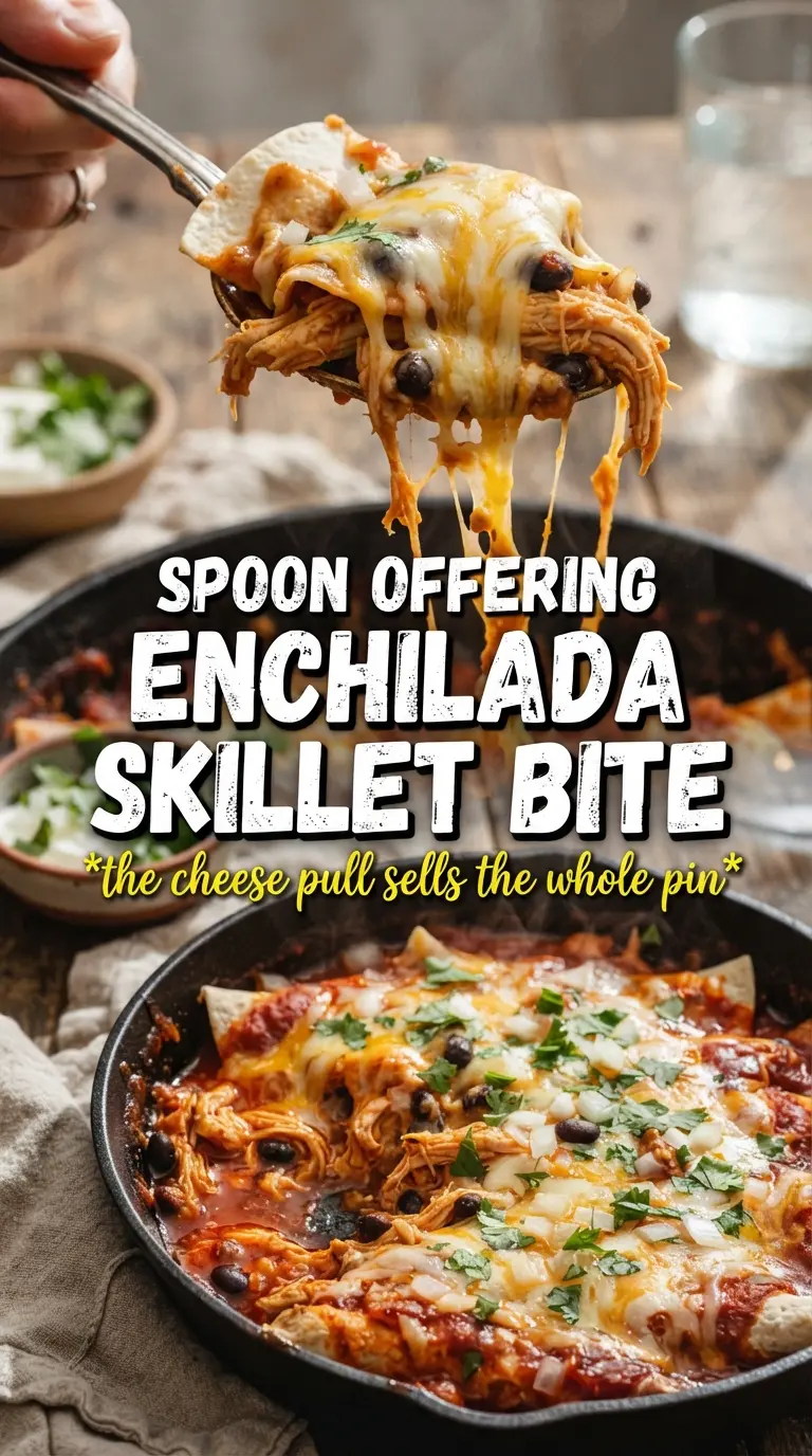 Enchilada Skillet cheesy saucy Tex-Mex