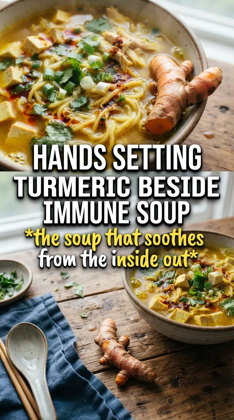 Immune-Boosting Chicken Noodle Soup golden brothy comforting