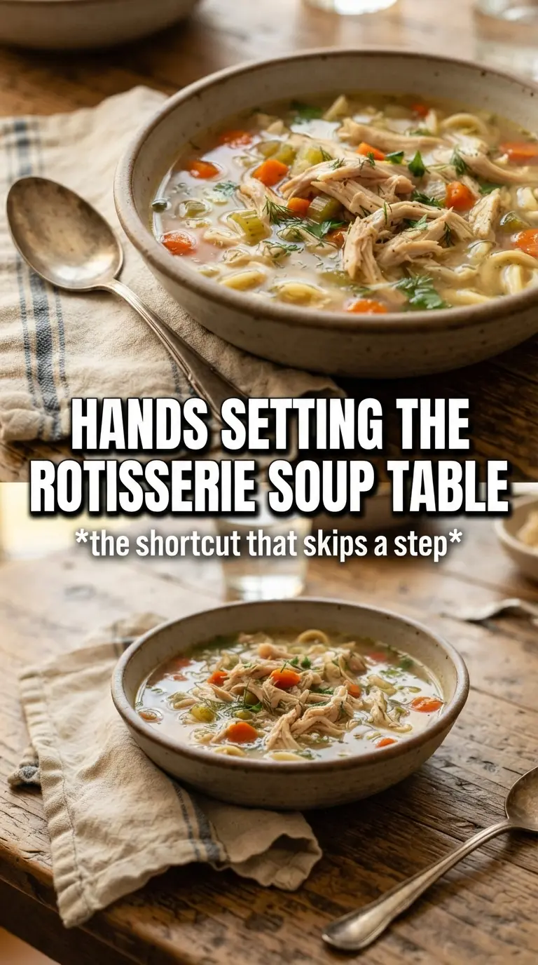 Rotisserie Chicken Noodle Soup comforting fast