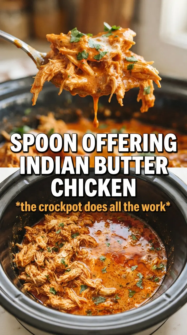 Slow Cooker Indian Butter Chicken creamy tomato sauce