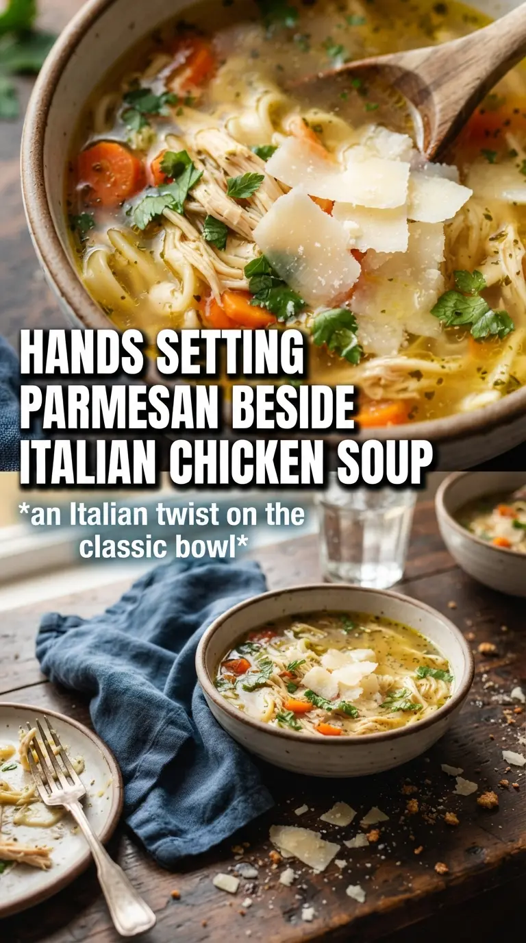 Slow Cooker Italian Chicken Noodle Soup tomato-kissed hearty comforting