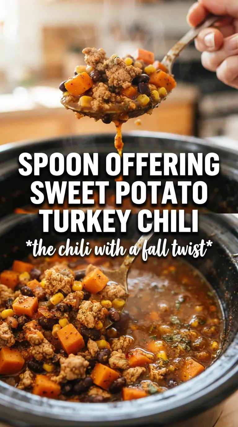 Sweet Potato Turkey Chili hearty smoky